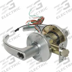 STANLEY SECURITY SOLUTIONS Door Lockset: Storeroom Lever Locksets, Chrome, ADA Compliant, Electrical (MPN 9KW37DEL14DS3626RQE). Key specifications — Ligature Resistance: Not Ligature-Resistant; Brand: STANLEY SECURITY SOLUTIONS; Visual Indicator Message: No Message; Lockset Style: Curved; ADA Compliant: Yes; Finish: Satin Chromium-Plated : Zinc Alloy.