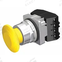 SIEMENS Mushroom Head Push Button: Non-Illuminated, Mushroom Head Profile, Non-Metallic, 30 mm, 2NC (MPN 52BR8W4G). Key specifications — Brand: SIEMENS; Action: Maintained; Series: Class 52; Terminal Connection: Pressure Plate; Push Button Material Type: Non-Metallic.
