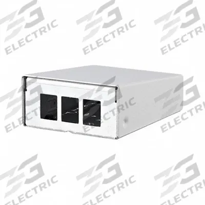 METZ CONNECT RJ45 Housing: Surface, Steel, RJ45, 3 Ports - Voice & Data Housings, Panels & Connector Components