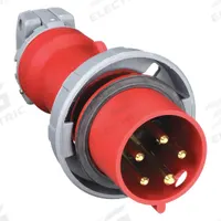 HUBBELL Pin and Sleeve Plug: Red, 277/480V AC, Three Phase, 30 A, 4 Pole, 5 Wire, IEC Grounding (MPN HBL530P7W). Key specifications — Brand: HUBBELL.