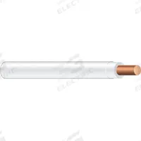 Building Wire: Copper, 18 AWG, 1 Conductors, Solid, White, 500 ft Lg, TFN (MPN 26978706). Key specifications — Voltage: 600 V; Brand: SOUTHWIRE.