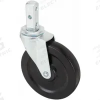 APPROVED VENDOR Stem Caster: Swivel, 5 in Wheel Dia., 1 in Wheel Wd, Rubber, 3/4 in Stem Dia., Steel (MPN F1RN05041S001). Key specifications — Wheel Bearing Type: Plain; Brand: APPROVED VENDOR; Roll Up: Swivel.