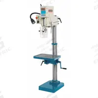 BAILEIGH INDUSTRIAL Floor Drill Press: Geared Head Drive, Variable Speed, 125 RPM – 1,740 RPM, 10 in (MPN DP-1000G). Key specifications — attr22849: 125/420/535/1,740 RPM; attr22858: 110V AC; attr73523: Boring; attr22856: Geared Head; attr73570: Single-Phase; attr22850: 10 in; attr22846: 1-1/2 hp; attr22840: 14 A.