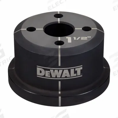 DEWALT Knockout Die: 10 ga Sheet Metal Capacity (Steel), 1 1/2 in Nominal Size - DEWALT Knockout Punches & Dies
