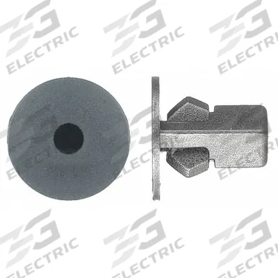 APPROVED VENDOR Push-In Rivet Retainer: 0.314 in Outside Dia, 0.248 in Inside Dia, Black - Nylon Push-In Rivet Retainers