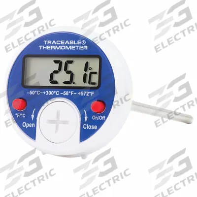 CONTROL COMPANY Digital Thermometer: -58°F to 572°F /-50°C to 300°C, ±1°C - Industrial Digital Pocket Thermometers