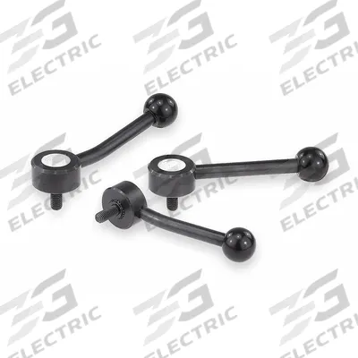 KIPP Adjustable Handle: Steel, 1/2"-13 Thread, 50 mm Thread Lg - Low-Profile Adjustable Tension Levers with Threaded Stud