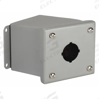 WIEGMANN Push Button Enclosure: 30mm, 1 Holes, Carbon Steel - Enclosures for 30mm Operators