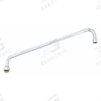 T&S BRASS Spout: Spout, Double-Bend, Swivel Spout, Brass, Chrome, 26.3 gpm Flow Rate, Laminar (MPN 065X). Key specifications — Includes: Nozzle; Product Type: Spout; Spout Style: Swivel; Body Material: Brass; Brand: T&S BRASS.