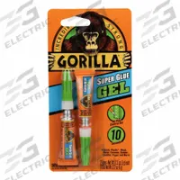 GORILLA Instant Adhesive: Super Glue Gel, Gen Purpose, 0.1 fl oz, Tube, Clear, Gel, 2 PK (MPN 7820002). Key specifications — Series: Super Glue Gel; Standards: 29 CFR 1910.1200; Primary Applications: General Purpose; Materials Bonded: Plastic; Brand: GORILLA; Secondary Compatible Materials: Plastics.