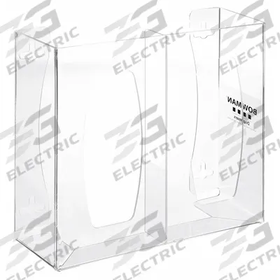 BOWMAN DISPENSERS Glove Dispenser: PETG, 11 3/8 in Overall Wd, 10 1/8 in Overall Ht - Clear-View Wall-Mount Boxed Glove Dispensers
