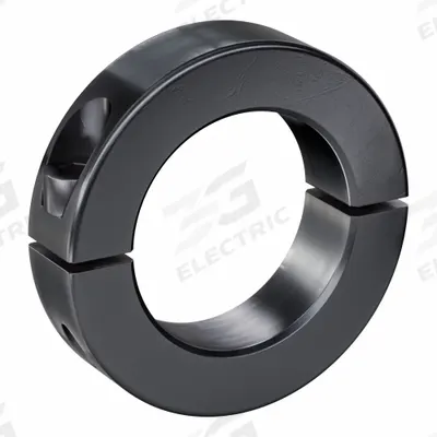 RULAND MANUFACTURING Shaft Collar: 2-Piece, Metric with Inch Bore, Round, Clamp-On - Steel Shaft Collars