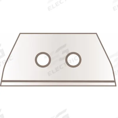 MARTOR Replacement Blade: 1 9/16 in Blade Lg, 3/4 in Blade Wd, 0.025 in Blade Thick - Straight-Edge Round-Tip Replacement Utility Blades