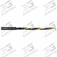 CHAINFLEX Motor Cable: 10 AWG, 5 Conductors, Order by the Foot, PVC Jacket, 1,000 V (MPN CF30-60-05). Key specifications — Conductor Material: Copper; Conductor Configuration: Single; Minimum Bend Radius Factor - Fixed: 4 x OD; Minimum Bend Radius Factor - Flexible: 6 x OD; Includes Ground: Yes; Minimum Bend Radius Factor - E-Chain: 7.5 x OD; Resistance Properties: UV/Sunlight Resistant; Standards: IPA 14644-1.