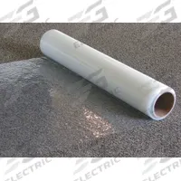 PLASTICOVER Carpet Protection Film: 2.5 mil Thick, 36 in Wd, 200 ft Lg, Polyethylene, Clear, Film (MPN PCC360200). Key specifications — Material: Polyethylene; Color: Clear.