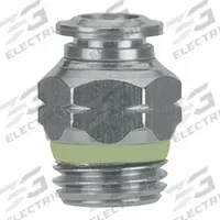 AIGNEP USA Push-Fit Adapter Fitting: 3/8 in OD x 1/4 in Pipe Size, Stainless Steel, Silver (MPN 60000-06-04). Key specifications — Brand: AIGNEP USA; Thread Size A: 1/4-18.