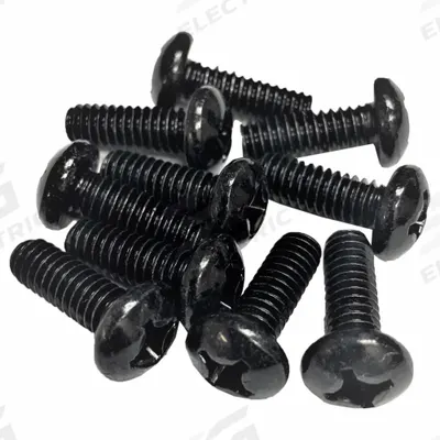 VIDEO MOUNT PRODUCTS Rack Screws: #12-24 Thread Size, Steel - Screws & Cage Nuts for Racks & Enclosures
