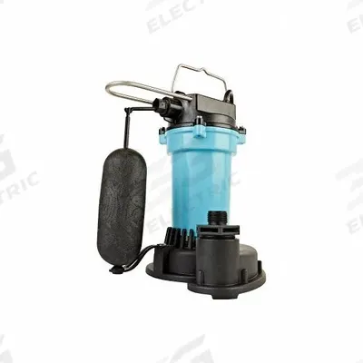 LITTLE GIANT Submersible Sump Pump: 1/4 hp, 115V AC, 30 gpm Flow Rate @ 10' of Head - General Purpose Submersible Sump Pumps
