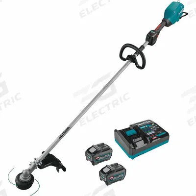 MAKITA Battery-Powered String Trimmer: 17 in Cutting Wd, Straight Shaft, Not Capable - Battery-Powered String Trimmers