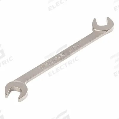 TEKTON Open End Wrench: Chromium Molybdenum Steel, Satin, 5/16 in Head Size - SAE, Double End, Open End Wrenches