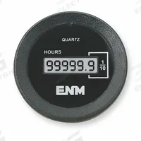 ENM Hour Meter: Hour Meters, Front Panel Mounting, Digital, 204 V AC – 230 V AC, LCD, Tenth, T1160FB. Key specifications — Mounting Style: Flush; Bezel Face Shape: Round; Hour Unit Increment: Tenth; Brand: ENM; Manufacturer Part Number: T1160FB; Meter Type_Broad: Digital.