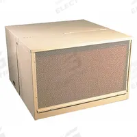DAYTON Ducted Evaporative Cooler: 1,400 sq ft, 32 1/4 in x 42 in x 47 in, 12 in Pad Thick, 1 hp HP (MPN 4RNP7). Key specifications — Brand: DAYTON; Evaporative Cooler Voltage: 120V AC; Includes Drive Package: Drive Package Included; Drive Package Installation: Factory Installed.