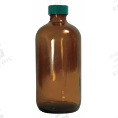 QORPAK Sampling Bottle: 240 mL, Amber, 24-400, Urea, 24, Polyethylene/PTFE, Type III (MPN GLC-01947). Key specifications — attr1370730: Amber; attr1370762: None; attr1370763: Soda Lime Glass; attr1370766: QORPAK; attr1370767: 24-400; attr1370776: No; attr1370779: Type III; attr1389381: Attached.