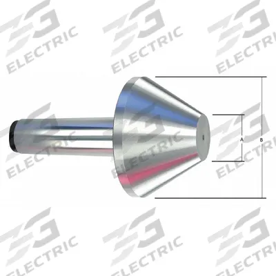 ROYAL PRODUCTS Live Center: Bull Head, MT5, 1.25 in Point Dia - Bull Head Live Centers