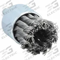 WEILER End Brush: Twisted Steel, 1 1/8 in Dia, 0.02 in Fill Dia, 1/4 in Shank (MPN 94111). Key specifications — Brand: WEILER.