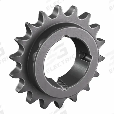 TSUBAKI Sprocket: For 60 Chain, 18 Teeth, 4.319 in Pitch Dia, 4.704 in Outside Dia - Size 60 Bushed-Bore Roller Chain Sprockets