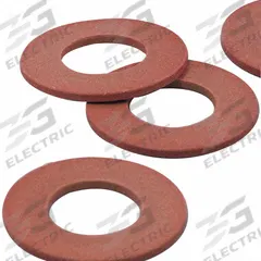 BUNTING BEARINGS Thrust Washer: 3/8 in Bore, PTFE, JLON 4200, 3/4 in OD, 0.062 in Thick, Red, 5 PK (MPN BJ4T061202). Key specifications — Material Grade: JLON 4200; System of Measurement: Inch; Standards: ISO Certified 9001; Color: Red; Brand: BUNTING BEARINGS.
