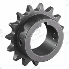 TSUBAKI Single Strand Sprocket: 40, For 1/2 in Chain Pitch, 1 1/4 in Bore Dia, 15 Teeth, Steel (MPN 40B15F-1 1/4). Key specifications — Brand: TSUBAKI.