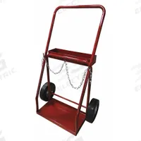 DAYTON Cylinder Hand Truck: 500 lb, Side by Side, 2 Cylinder, 20 in W x 10 in D Nose Plate (MPN 4ZJ05). Key specifications — attr1343829: DAYTON; attr1343789: Red; attr1343794: Chain.