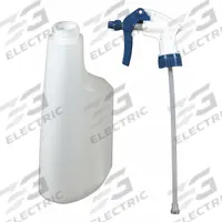 IMPACT Trigger Spray Bottle: 22 oz Container Capacity, Stream, Clear, Blue, 8 1/8 in Dip Tube Lg (MPN 5022WG/5802DZ-AS001). Key specifications — Imprinting: No Imprinting; Bottle Color: Clear; Sprayer Color: Blue; Graduation Markings: Yes; Legend: Trigger Spray Bottle; Brand: IMPACT; Product Type: Trigger Spray Bottle.
