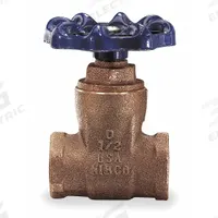 NIBCO Gate Valve: 1 1/2 in, Bronze, Non-Rising, FNPT x FNPT, 200 psi Max. Pressure (CWP), Wheel (MPN T29 1-1/2). Key specifications — Wedge Material: Cast Brass; Brand: NIBCO; Bonnet Material: Bronze.