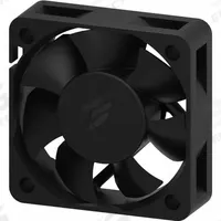 DAYTON Axial Fan: 17 cfm Airflow @ 0.000 in SP, 2 in Ht, 9/16 in Dp, Lead Wires, 12V DC, Plastic (MPN 855H05). Key specifications — Blade Material: Polybutylene Terephthalate; Housing Material: Plastic; Brand: DAYTON.