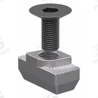Bolt Assembly: M6 Size, 14 mm Thread Lg, Flat Head Socket Cap, For 8.2 mm Slot Wd, 30 Series, 6 PK (MPN 75-3585-6). Key specifications — Fastener Type: Hammer Nut; Fastener Head Type: Flat Head Socket Cap; Material: Steel; Finish: Zinc-Plated; T-Slot Fastener Type: Bolt Assembly; Threaded Hole Location: Single Center; Compatible Series: 80/20 30 Series; System of Measurement: Metric.