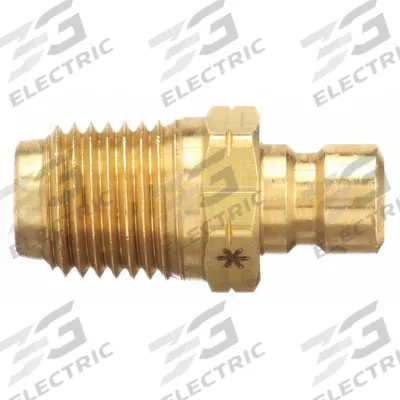 PARKER Hydraulic Quick Connect Hose Coupling: 1/4 in Coupling Size, Brass - Moldmate Series Hydraulic Quick-Connect Coupling Plugs