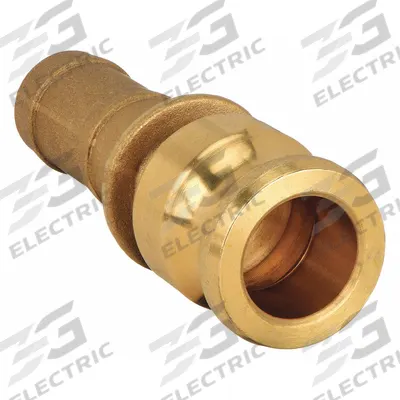 DIXON VALVE & COUPLING Cam and Groove Adapter: 2 in Coupling Size, 2 in Hose Fitting Size - Type E Forged Brass Cam & Groove Fittings