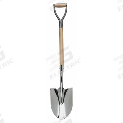 SEYMOUR MIDWEST Round Point Ceremonial Shovel: Steel Blade, D-Grip Handle Type - Round Point Shovels