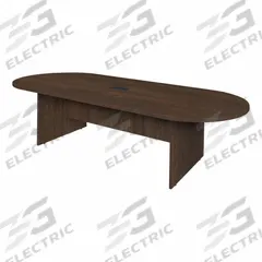 REGENCY Conference Table: Oval, Laminate/Melamine, Neo Walnut, 120 in Overall Lg, 47 in Overall Wd (MPN LCTRT12047NW). Key specifications — attr987891: Slab Leg; attr987894: Melamine; attr987867: PVC; attr987857: REGENCY; attr987872: Laminate.