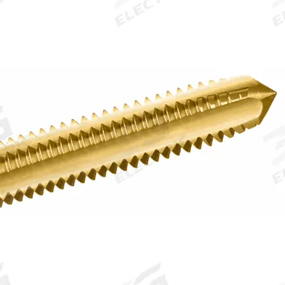 CHICAGO-LATROBE Straight Flute Hand Tap: 3/8"-16 UNC, H2 / 2B, 4 Flute, Plug Chamfer (MPN 173135) - General Purpose Hand Taps