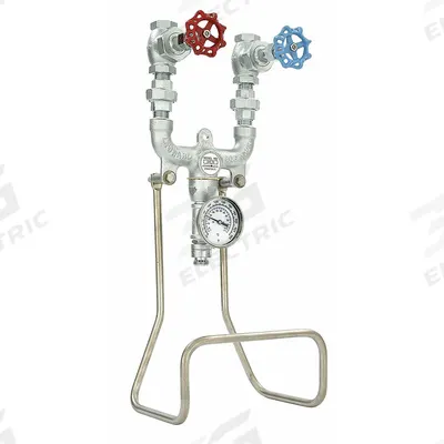 LEONARD VALVE Hose Station: 6 gpm Max. Flow Rate, 3/4 in, FNPT x MGHT, 25 in Overall Ht - Hose Stations