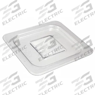 CRESTWARE Pan Cover: Ninth Size, NSF Certified, 1/2 in Overall Dp, Dishwasher Safe - Steam Table Pan Covers