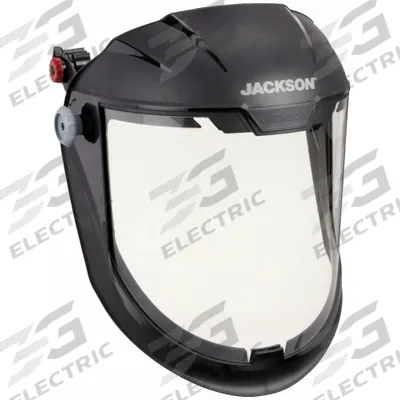 JACKSON SAFETY Face Shield: Anti-Fog, Reusable, Polyurethane, Clear - Jackson Safety Face Shield Assemblies for Hard Hats