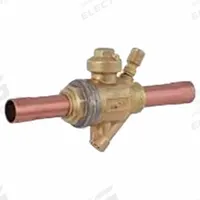 PARKER Refrigerant Ball Valve: 13.9 Cv, 5/8 in Female Sweat, Access Port, Relief Port, 700 psi (MPN EBVT-PR1050 BALL VALVE). Key specifications — Brand: PARKER; Access Port: Yes; Relief Port: Yes.