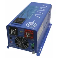 AIMS POWER Inverter Charger: Pure Sine Wave, Post, 3,000 W Continuous Output Power, 2 Outlets, 120V (MPN PICOGLF30W24V120VR). Key specifications — Charger Input Voltage: 120V AC; Brand: AIMS POWER; Charger Output Voltage: 120V; DC Connection: Post; Inverter Input Voltage: 24V DC; Inverter Output Form: Pure Sine Wave; Inverter Output Voltage: 120V AC; Output Frequency: 52 +/- 2.3Hz or 60 +/- 2.3Hz selectable.