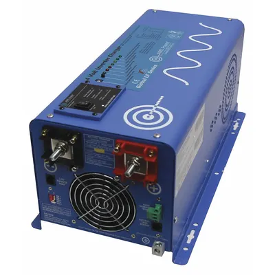 AIMS POWER Inverter Charger: Pure Sine Wave, Post, 3,000 W Continuous Output Power - Single-Unit Inverters with Battery Charger