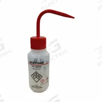 APPROVED VENDOR Wash Bottle: 250 mL, Acetone, Red, Wide, Std Spout Spout, Colorless (MPN 832J92). Key specifications — Closure Color: Red; Vented/Nonvented: Vented; Body Color: Colorless; Brand: APPROVED VENDOR; Imprinting Group: Specific Chemicals.