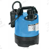 TSURUMI Plug-In Utility Pump: 2/3 hp, 1/4 in Max. Dia. Solids, Continuous Duty, 110V AC, Sensor, NPT (MPN LB-480A-62 (AUTO, 115V)). Key specifications — Shaft Seal Material: Silicone; Impeller Material: Urethane Rubber; Rated Voltage: 110V AC; Volute Material: Rubber; Brand: TSURUMI.